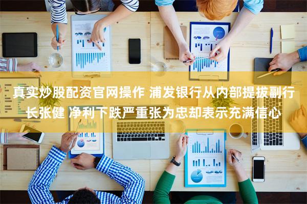 真实炒股配资官网操作 浦发银行从内部提拔副行长张健 净利下跌严重张为忠却表示充满信心