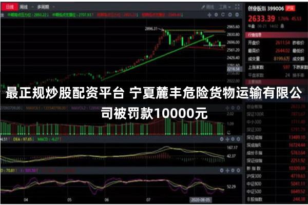 最正规炒股配资平台 宁夏麓丰危险货物运输有限公司被罚款10000元