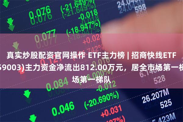 真实炒股配资官网操作 ETF主力榜 | 招商快线ETF(159003)主力资金净流出812.00万元，居全市场第一梯队