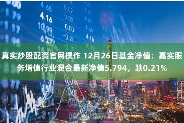 真实炒股配资官网操作 12月26日基金净值：嘉实服务增值行业混合最新净值5.794，跌0.21%
